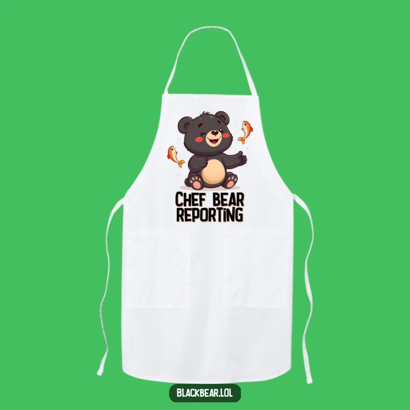 Funny Juggling Bear Apron: Cook with Bewildered Flair