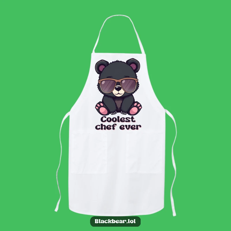 Funny Cool Bear Cub Apron: Cook with Confidence and Style