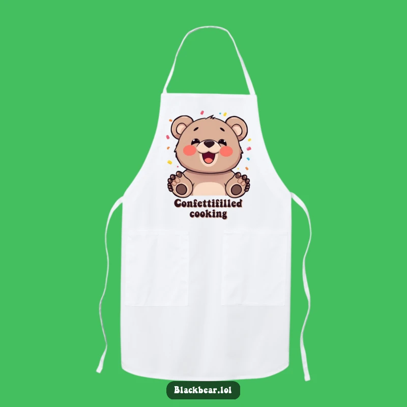 Funny Bear Confetti Apron - Chef's Celebration Kitchenware