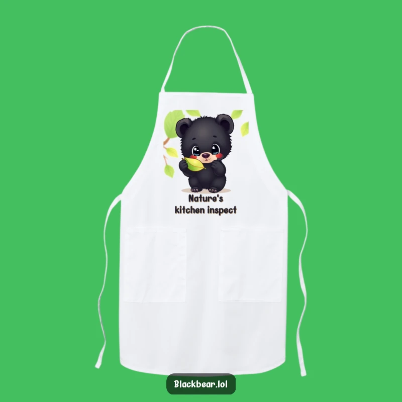 Funny Bear Cub Gardening Apron: Explore Nature While You Cook, Ideal Chef Gift