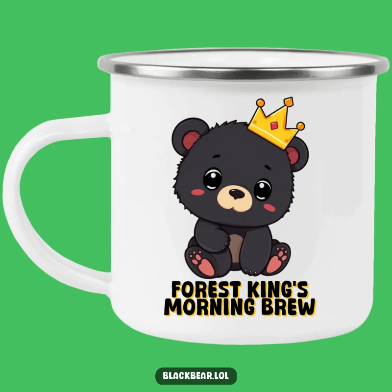Funny Royal Bear Camping Mug: Sip Your Adventures with Hilarious Charm