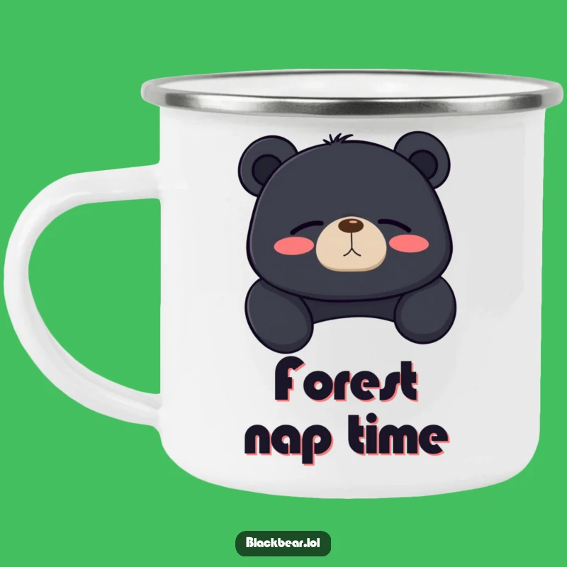 Funny Relaxing Bear Camping Mug: Contented Sigh, a Peaceful Outdoor Gift
