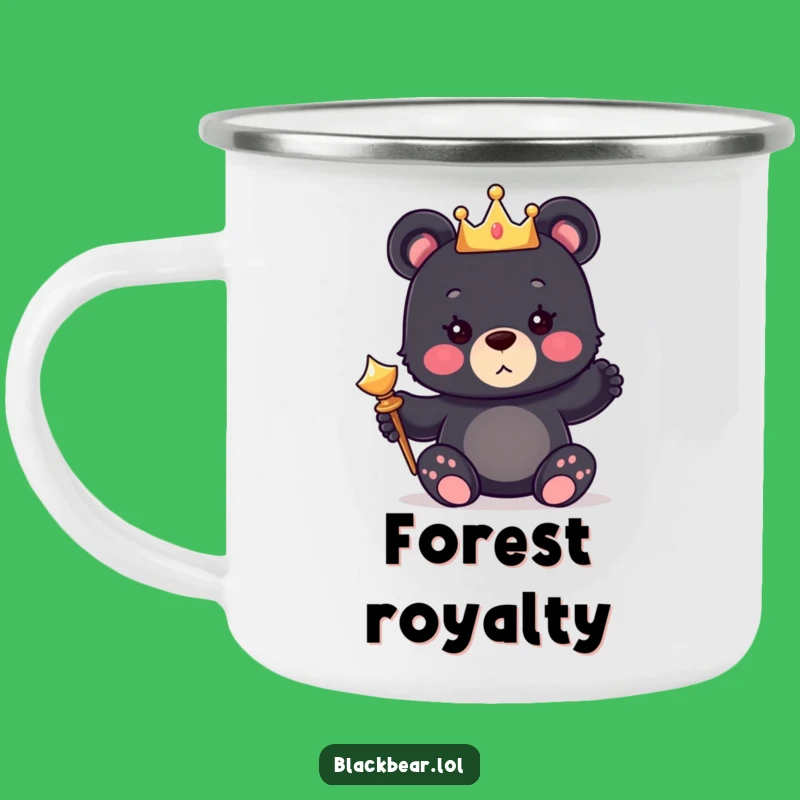Funny Bear King Camping Mug: Adventure With Royal Cub Character, Great Funny Gift!