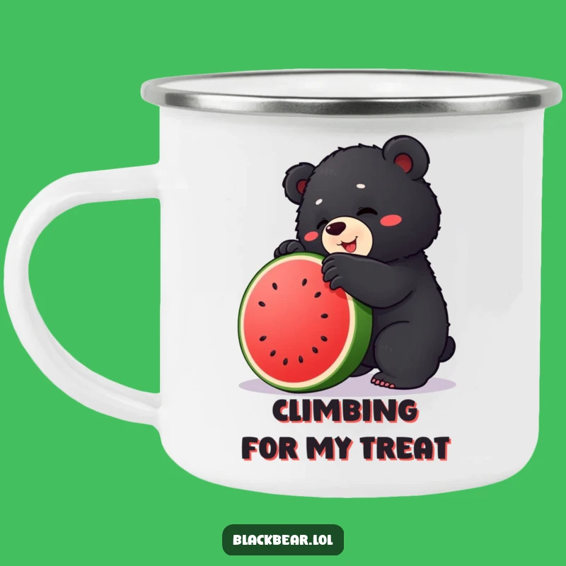Funny Bear Cub Climber Camping Mug: Fuel Your Adventures with Humor