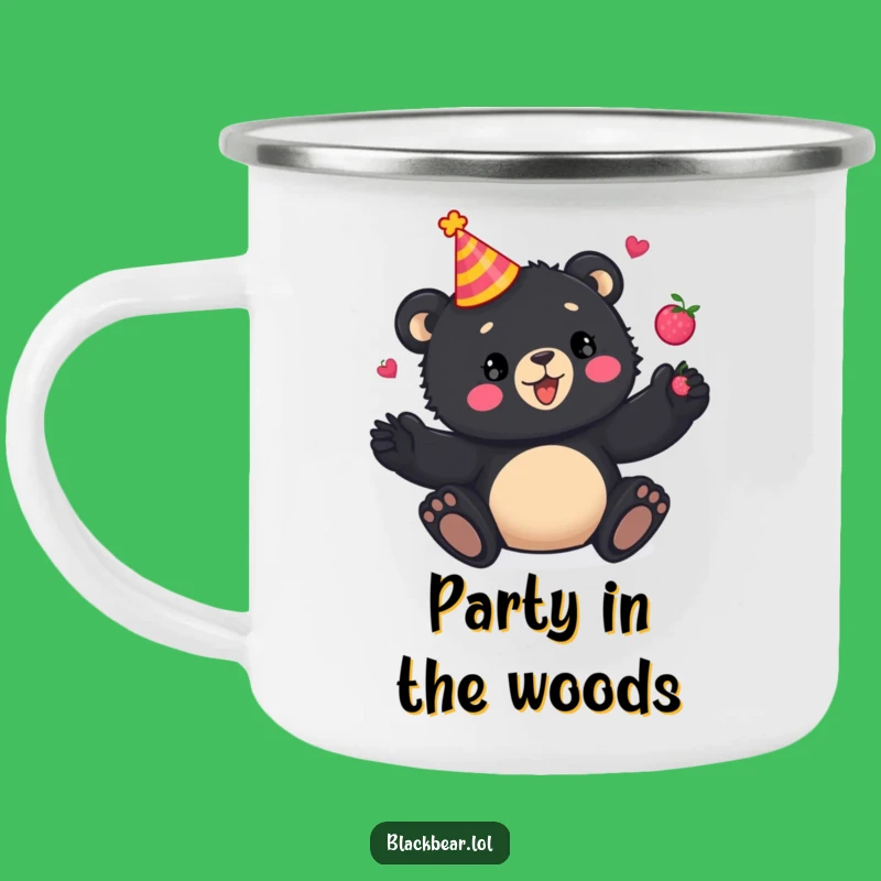 Funny Camping Mug: Bear Cub Party Juggling, Your Adventurous Humorous Present!