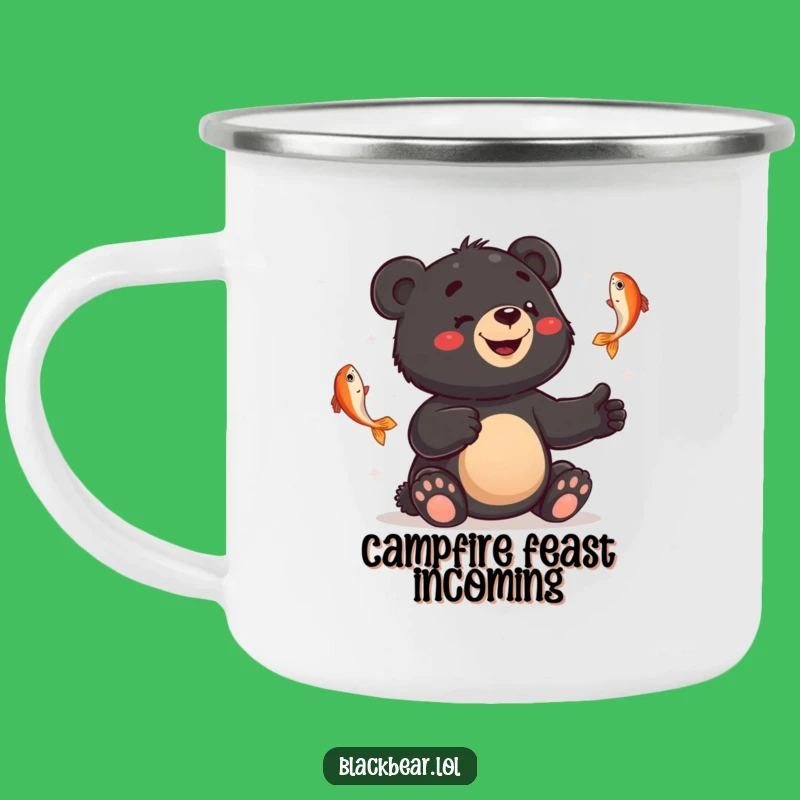 Funny Juggling Bear Camping Mug: Adventure Fuelled by Bewilderment