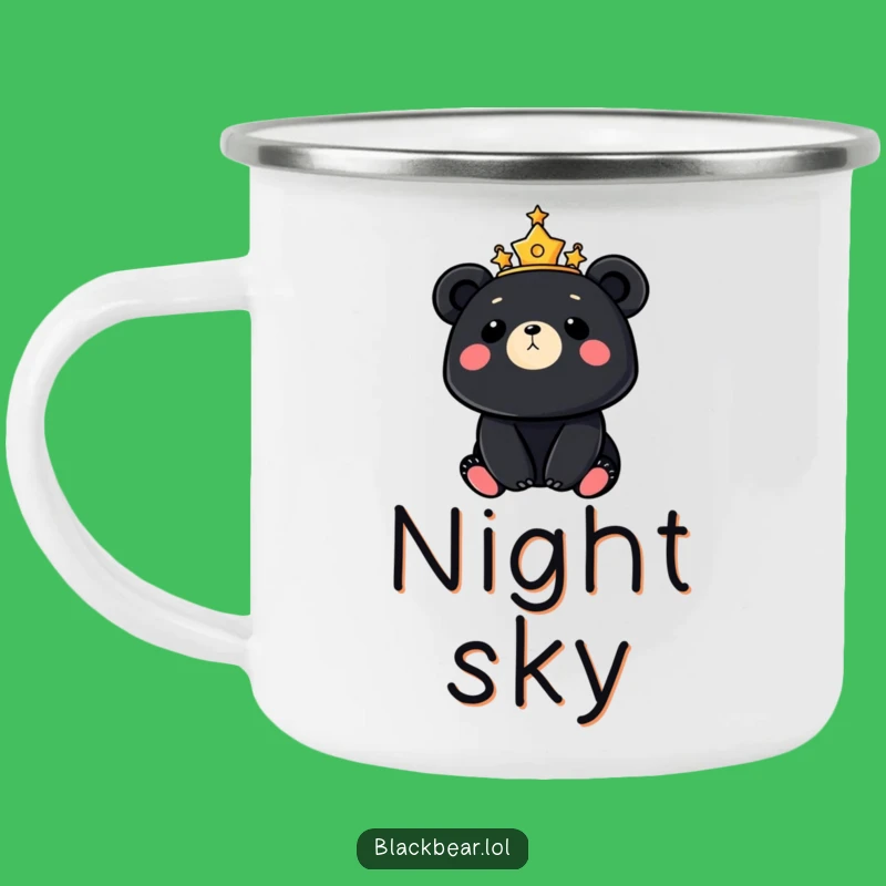 Cosmic Bear Moon Camping Mug - Outdoor Wonder, Great Celestial Gift for Adventurers!
