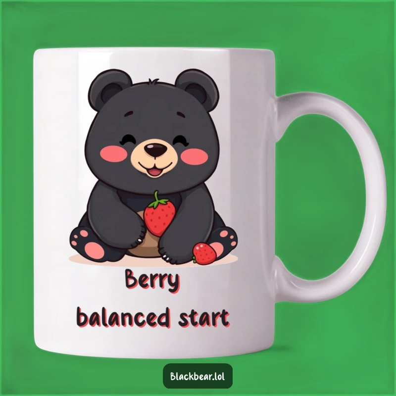 Funny Bear Berry Balance Mug - Smiling Bear Trick, Perfect Funny Gift