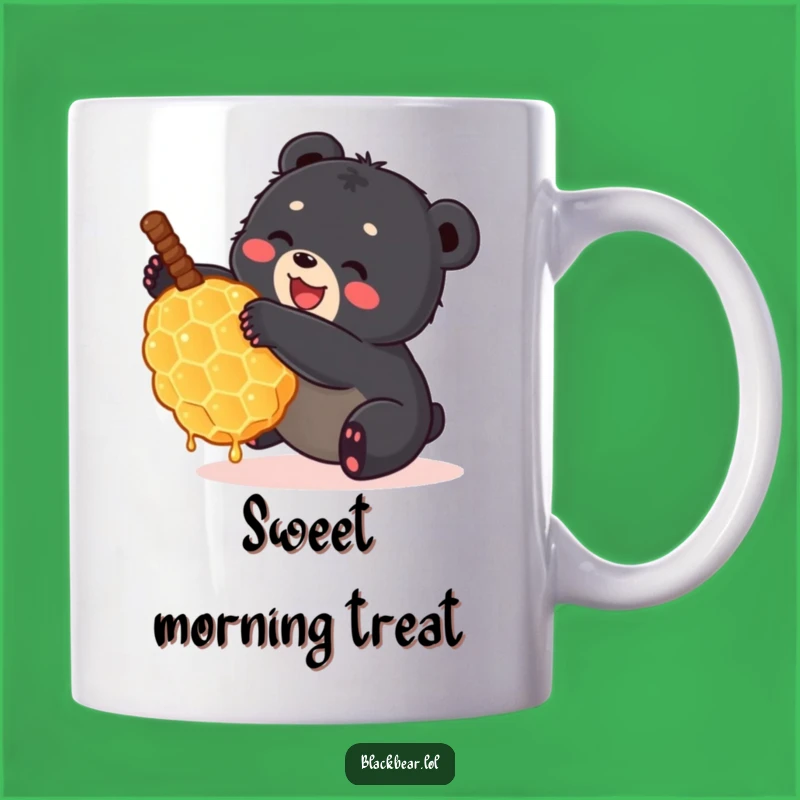 Funny Bear Cub Honeycomb Mug - Sweet & Joyful Animal Coffee Gift