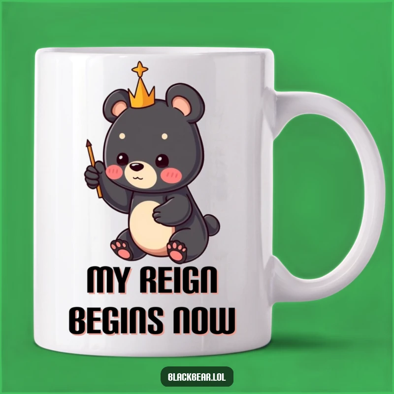 Funny Bear Cub Scepter Mug: A Whimsical Woodland Creature Gift for Bear Lovers