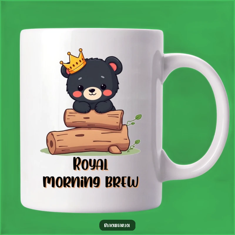 Funny Bear King Mug: Adorable Royalty, Perfect Cute Gift!