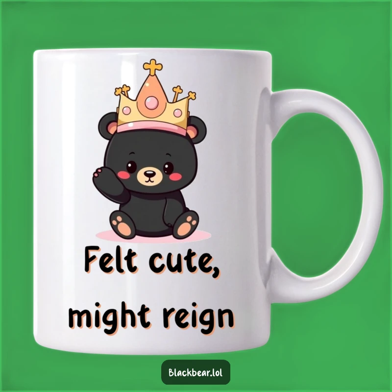 Funny Bear Princess Hat Mug: Royal Humor for Your Morning Brew!