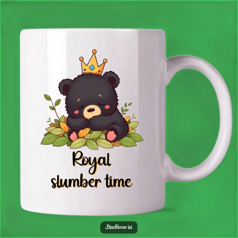 Funny Bear Cub Crown Nap Mug - Hilarious Relaxation Gift for Sleepyheads