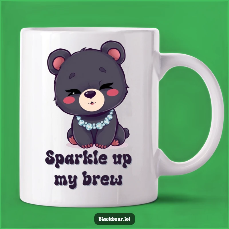 Funny Bear Cub Wink Mug: Sparkle and Smirk with This Hilarious Gift!