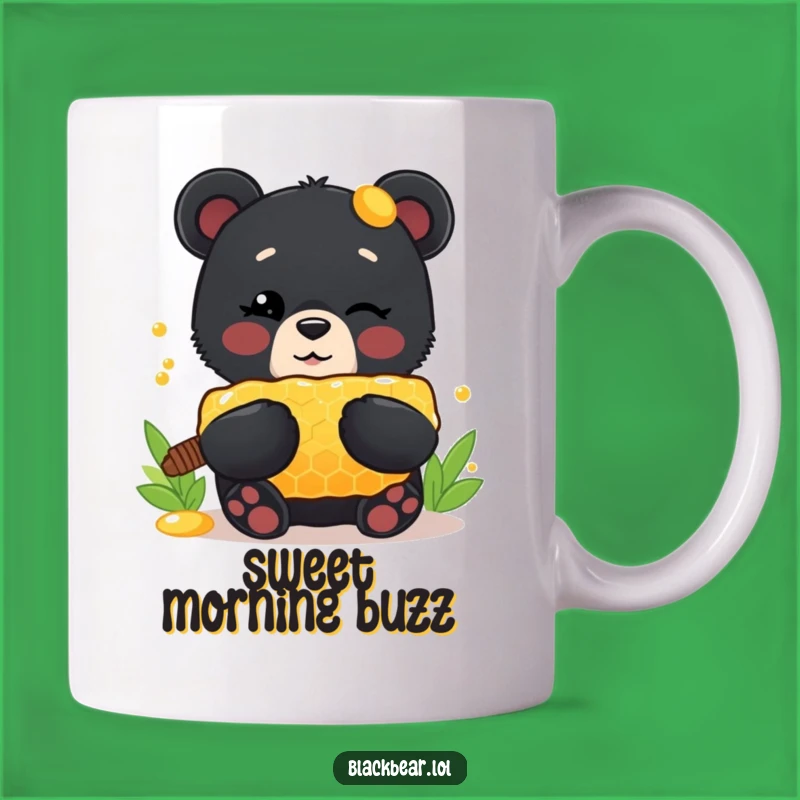 Funny Bear Honey Mug: Winking Cub, Perfect Humorous Gift for Sweet Tooth!