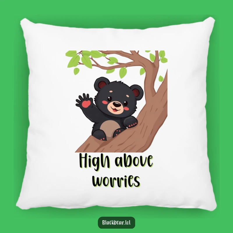 Funny Bear Cub Waving Pillow - Soft & Hilarious Comfort Gift