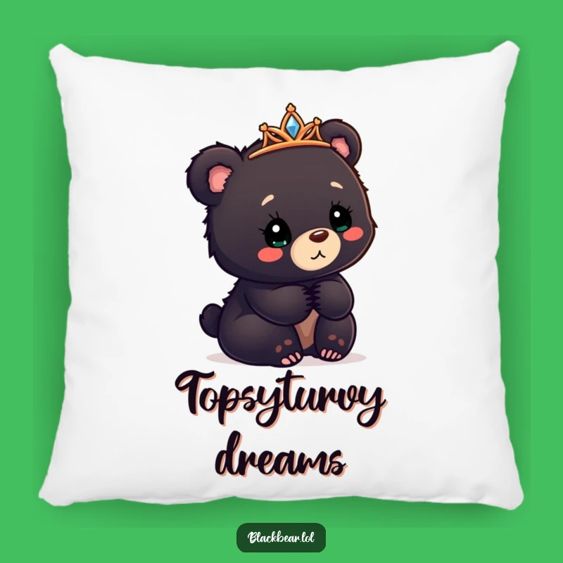 Funny Tilted Tiara Pillow: Cozy Comfort with a Confused Delight Gift