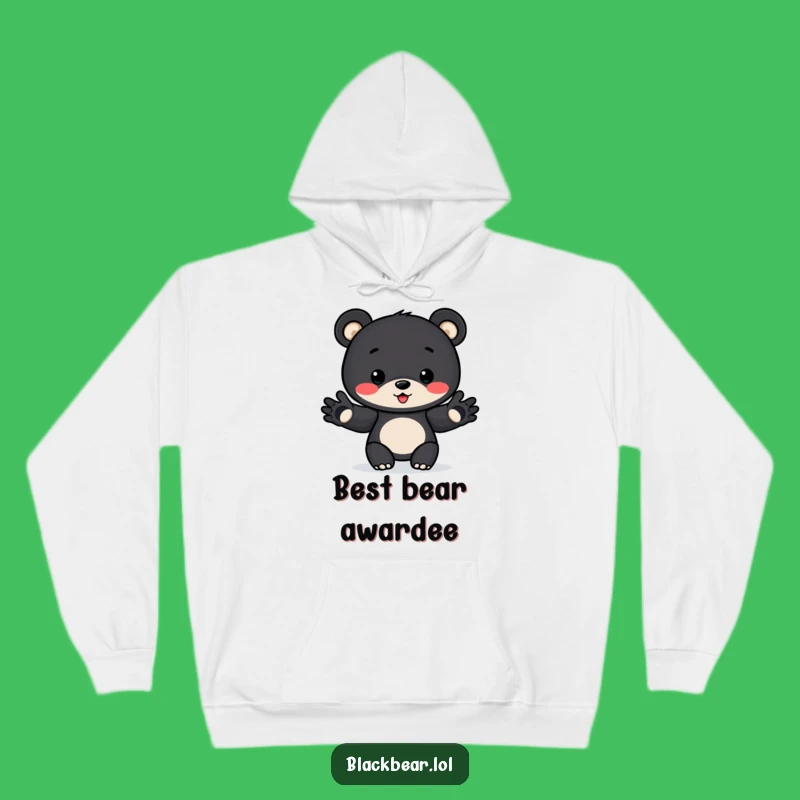 Funny Award Bear Cub Hoodie: Cozy Presentation Funny Gift for Cold Days