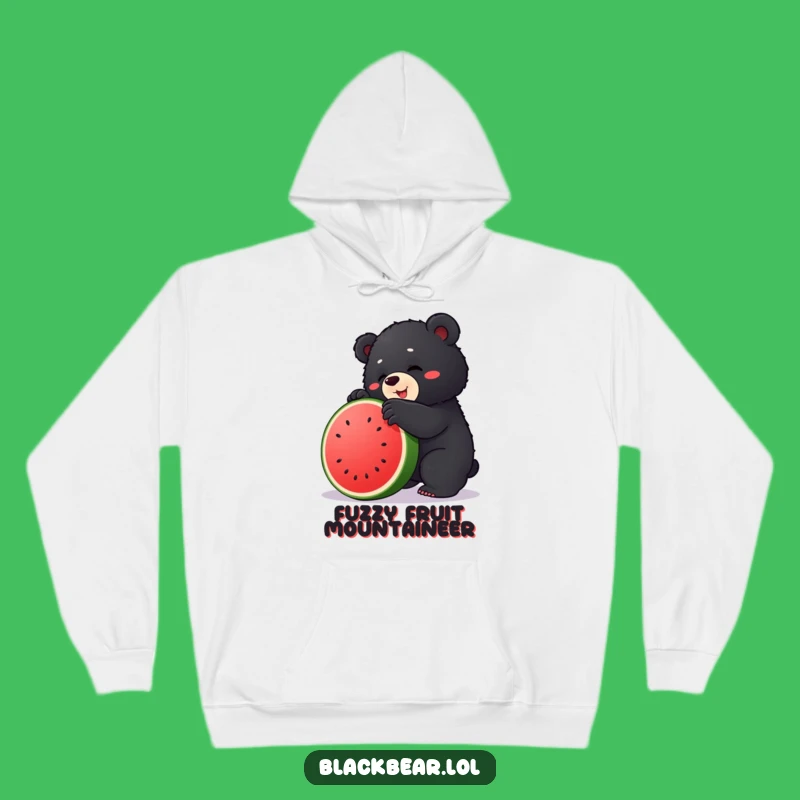 Funny Bear Cub Climber Hoodie: Cozy Up with Wild Ambition