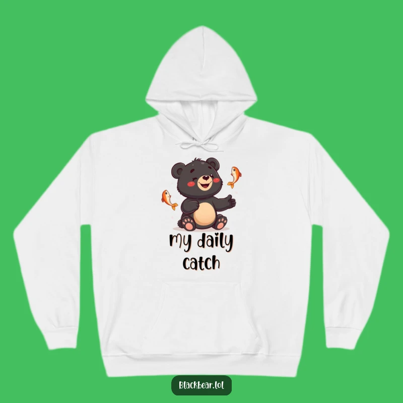 Funny Juggling Cub Hoodie: Cozy Up with Bewildered Bear Charm