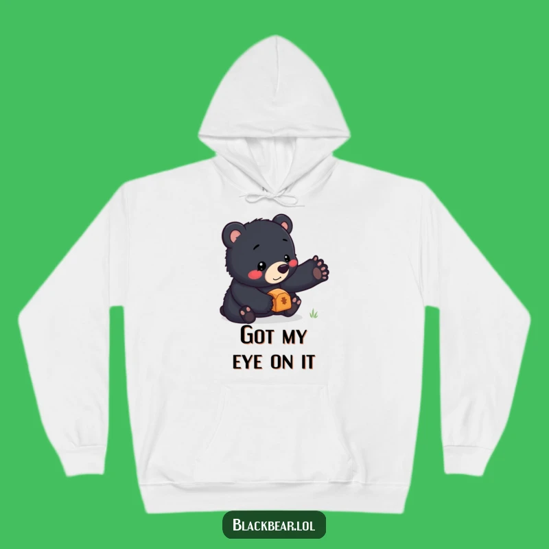 Funny Bear Cub Treasure Hoodie: Cozy Up with This Adorable Balancing Act, Great Gift