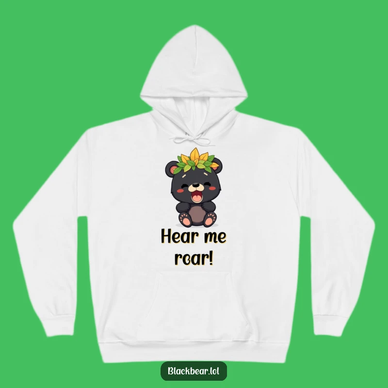 Little Forest King Bear Cub Hoodie - Cozy Adventure Wear, Wonderful Funny Gift!
