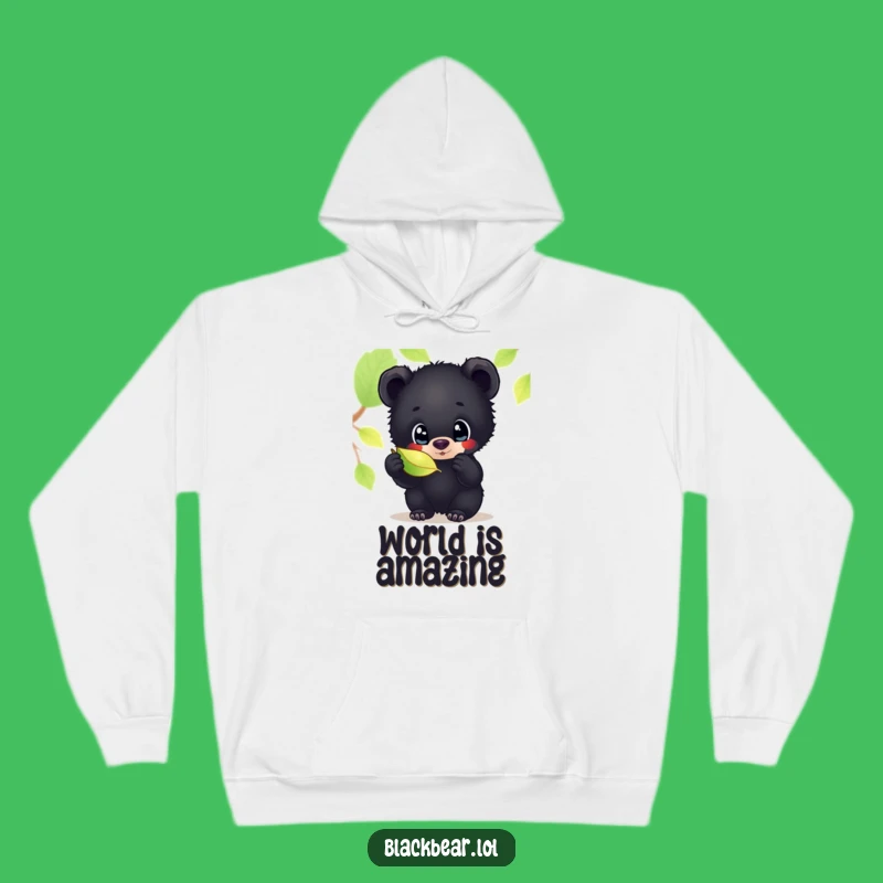 Funny Curious Bear Cub Hoodie: Cozy Explorer Vibes, Perfect Humorous Gift for Outdoorsy Folks