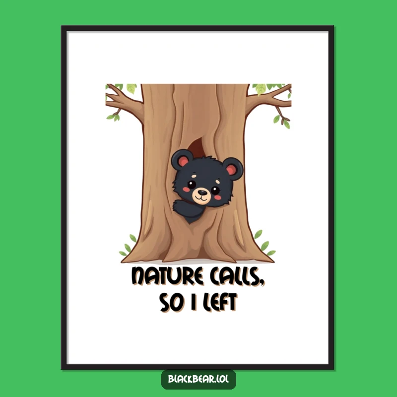 Funny Free Printable Bear Cub Wall Art: Cute Downloadable Art for Instant Smiles