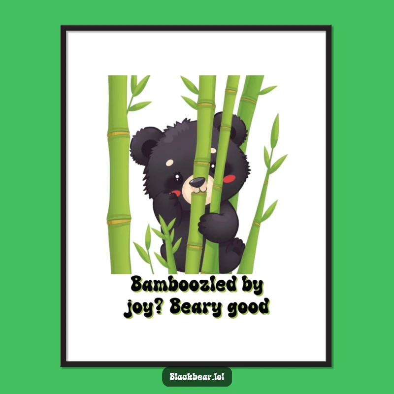 Funny Free Printable Wall Art: Playful Bear Cub Peek, Cute Downloadable Decor