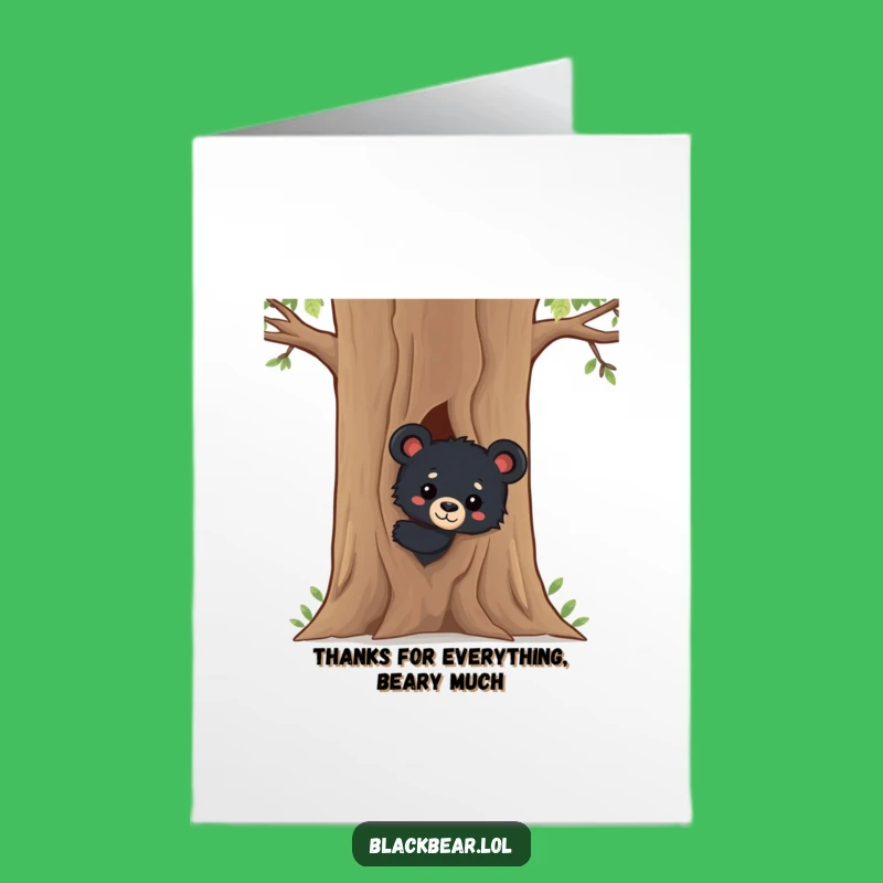 Free Printable Bear Cub Thank You Card: Adorable & Downloadable Gratitude Expressed