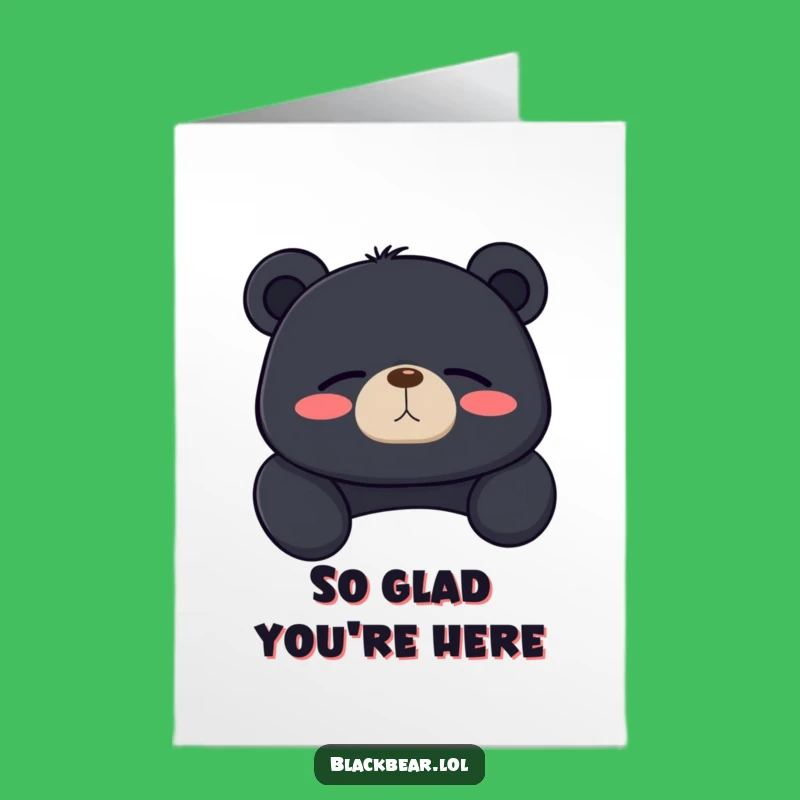 Free Printable Thank You Card: Relaxing Bear Sighs - Funny Downloadable Appreciation