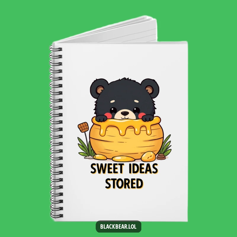 Funny Honey Pot Bear Cub Notebook - Mischievous Journal, Ideal Gift