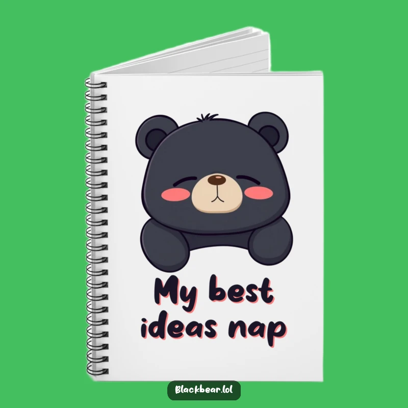 Funny Lounging Bear Notebook: Contented Sigh, a Relaxing Journal Gift