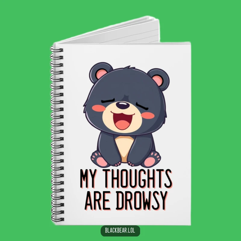 Funny Sleepy Bear Cub Notebook: Jot Down Ideas with Yawning Joy