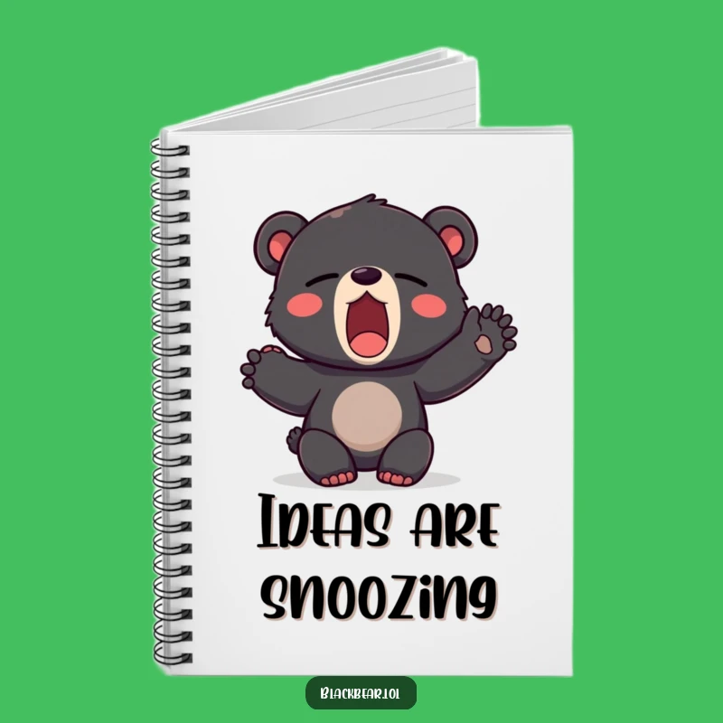 Funny Sleepy Bear Notebook - Yawning Cub Journal for Dreamers