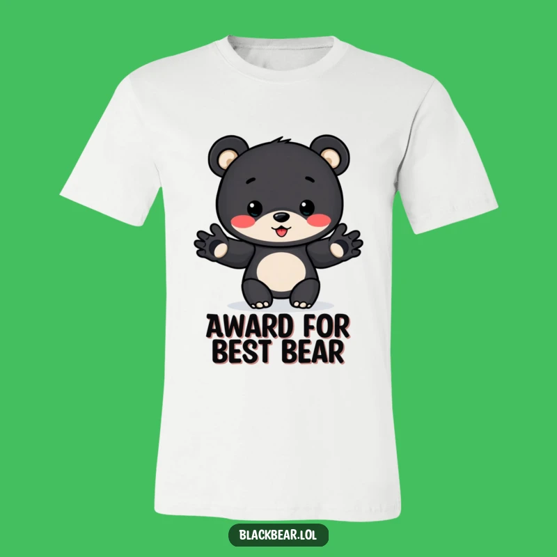Funny Award Bear Cub T-Shirt: Presenting Prizes Funny Gift for Animal Lovers