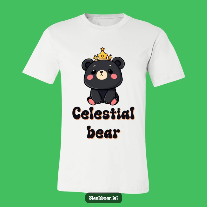 Celestial Bear Moon T-Shirt - Dreamy Night Sky Tee, Ideal Gift for Stargazers!