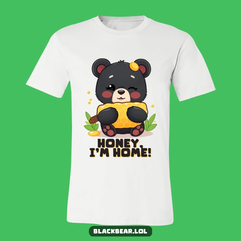 Funny Bear Honey T-Shirt: Winking Cub, Your Go-To Humorous Present!