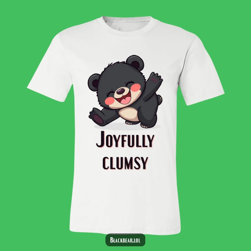 Funny Happy Bear Cub Tripping Tee: Embrace the Joyful Chaos