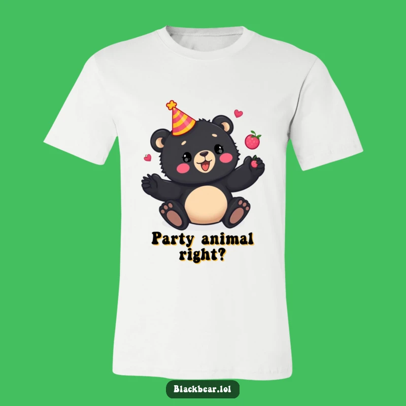 Funny Party T-Shirt: Bear Cub Juggling Berries, Your Go-To Humorous Present!