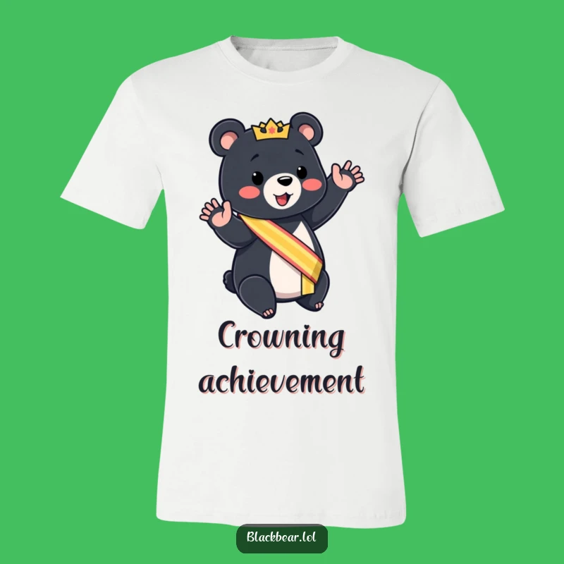 Funny Royal Bear Cub T-Shirt: King of Chuckles Graphic Tee Gift