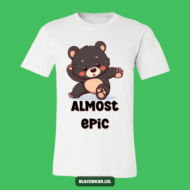 Funny Tripping Hero Bear Cub Tee: Epic Pose Fail Shirt, Ideal Humorous Gift