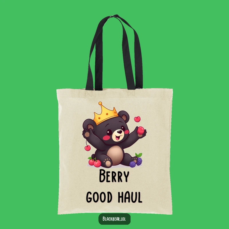 Funny Bear Cub Tote Bag: Stylish Carryall for Juggling Adventures!