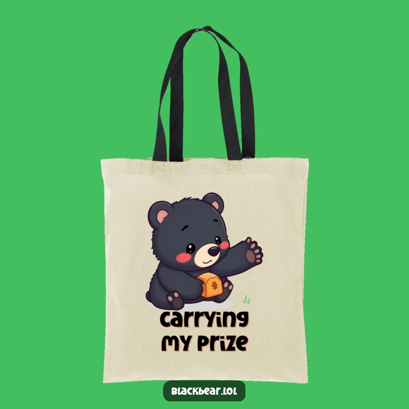 Funny Bear Cub Treasure Tote Bag: Carry Your Finds with This Cute Balancer, Perfect Gift