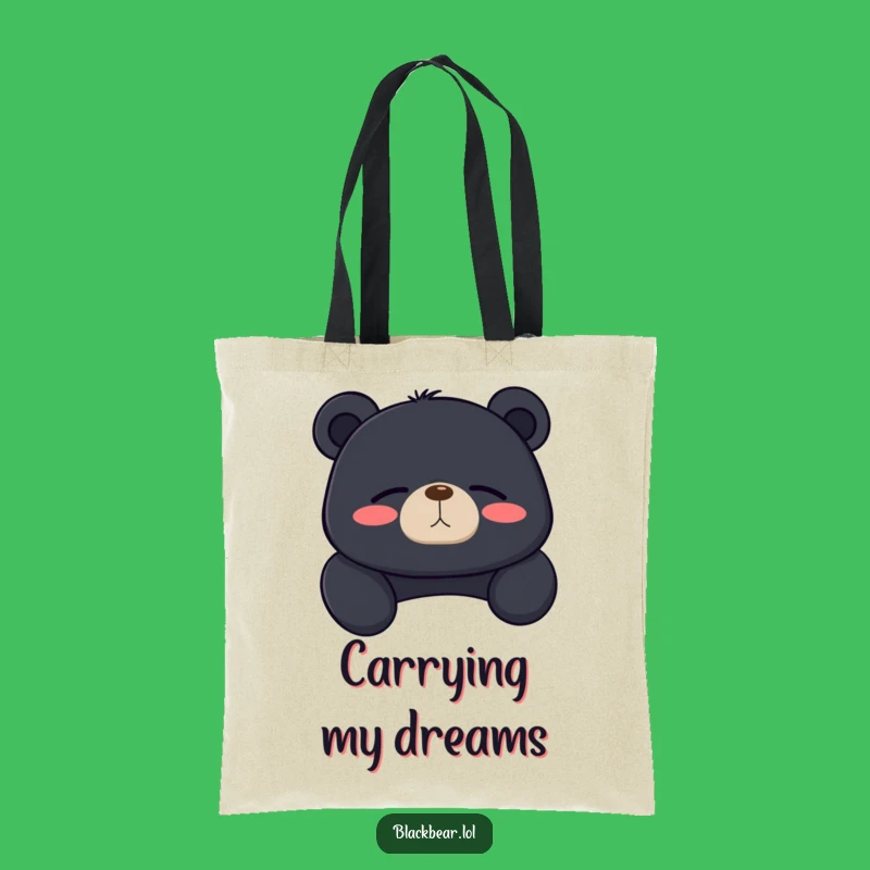 Funny Lounging Bear Tote Bag: Contented Sigh, Practical and Relaxed Gift